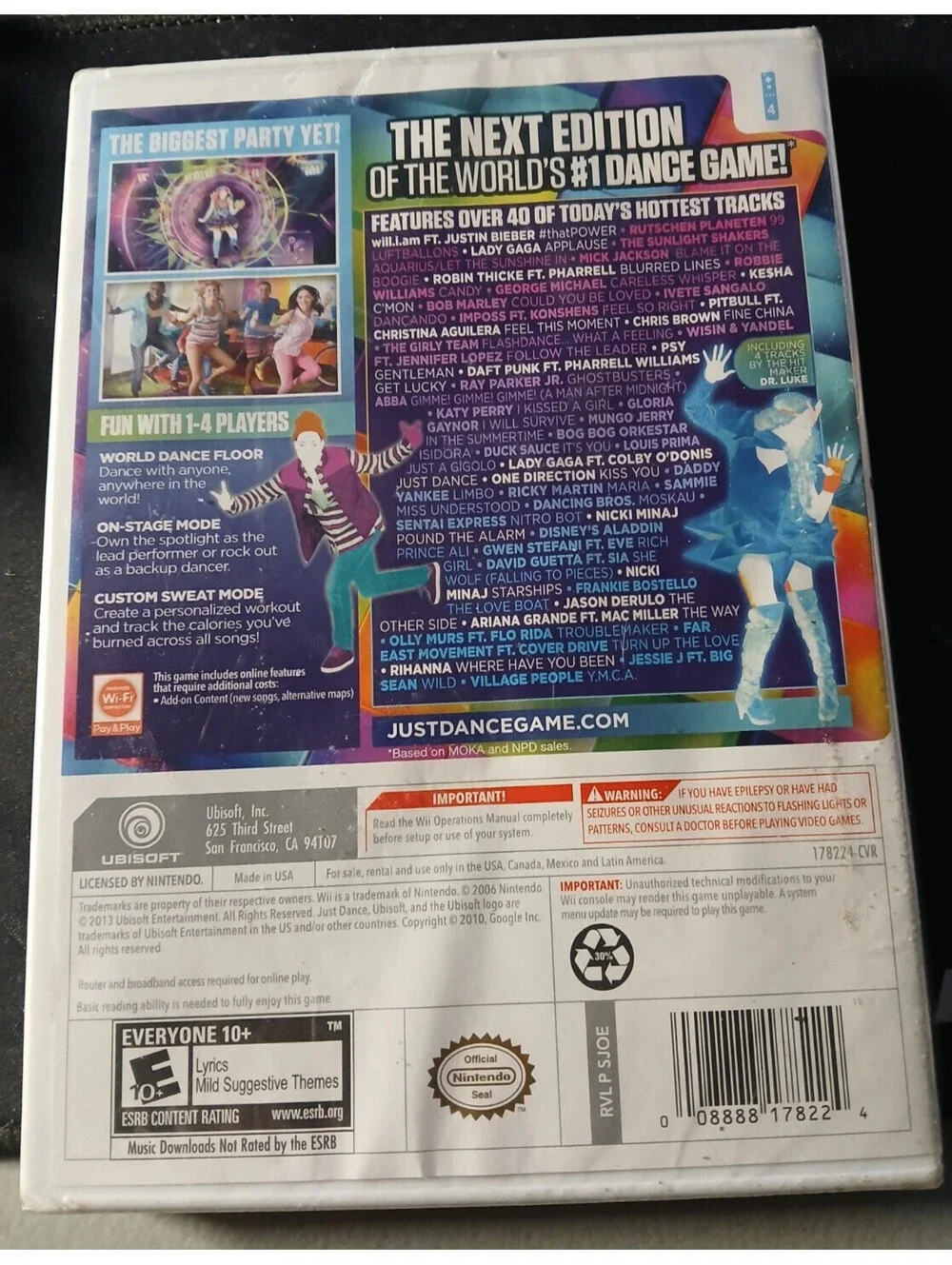 Just Dance 2014 (Nintendo Wii, 2013) Sealed